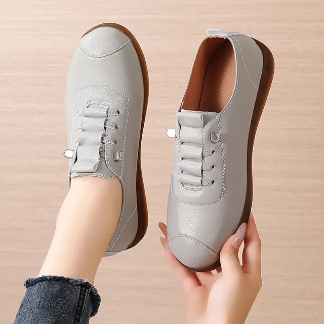 Casual Tendon Bottom Elastic Band Shoes Gray - Shop at LoveMi