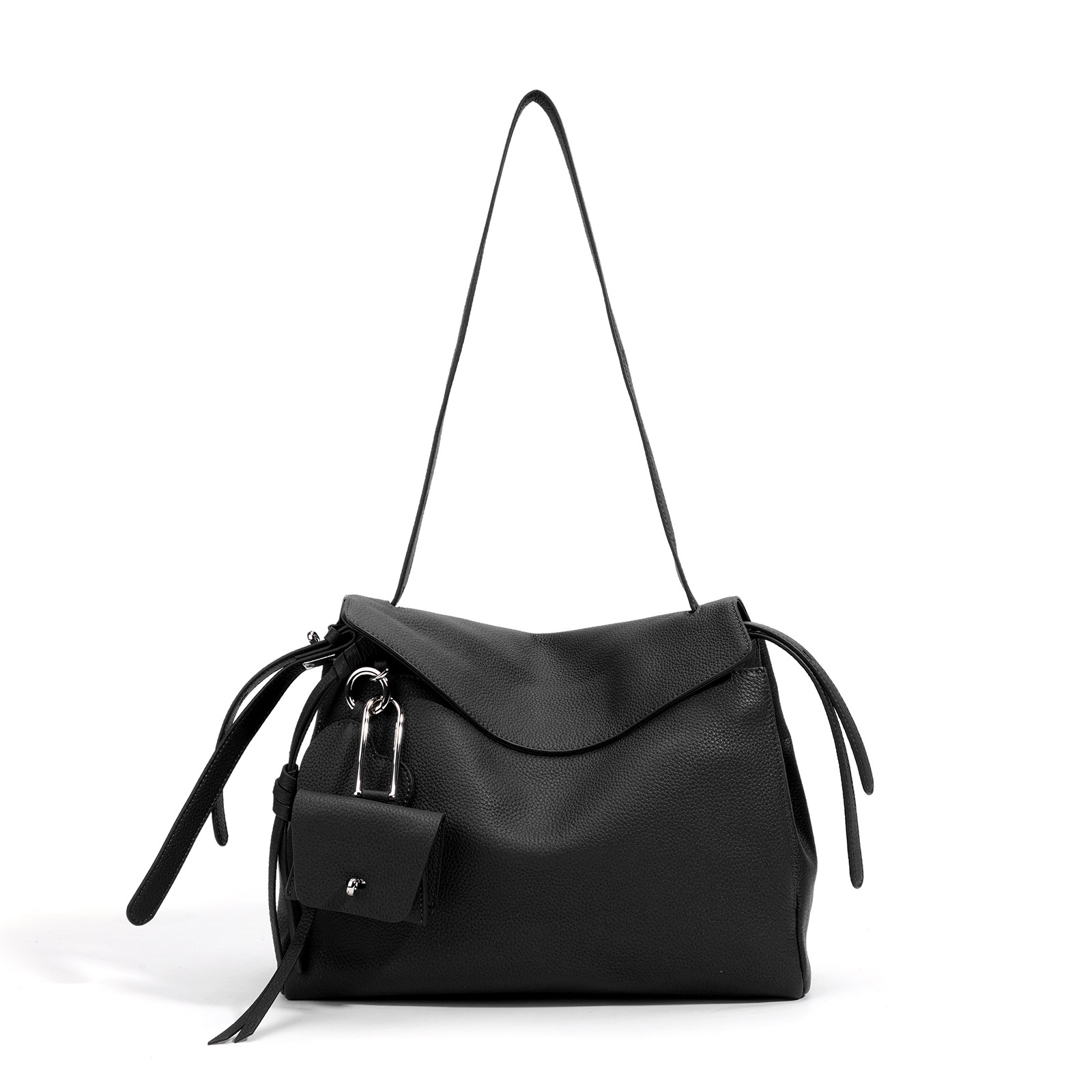 Full-Grain Leather Envelope Crossbody Bag, picture 3 of 6