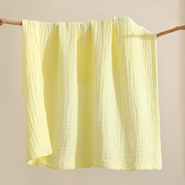 Bath Towel Cotton Class A Large Bath Towel Cotton Gauze Yellow - Shop at LoveMi