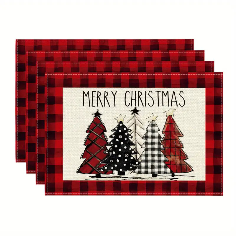 Christmas Placemat Kitchenware Party Holiday (CZD1)