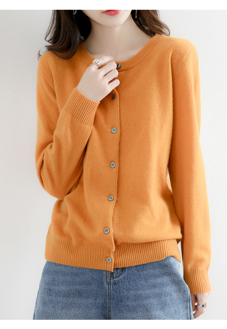 Button front cardigan sweater women's clothing