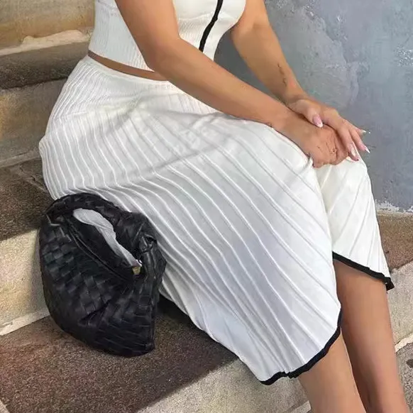 Fashion Pleated Skirt Ladies Single White - Shop at LoveMi