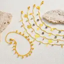 Resort-style Copper Devil-eye Butterfly Zircon Anklet view 2