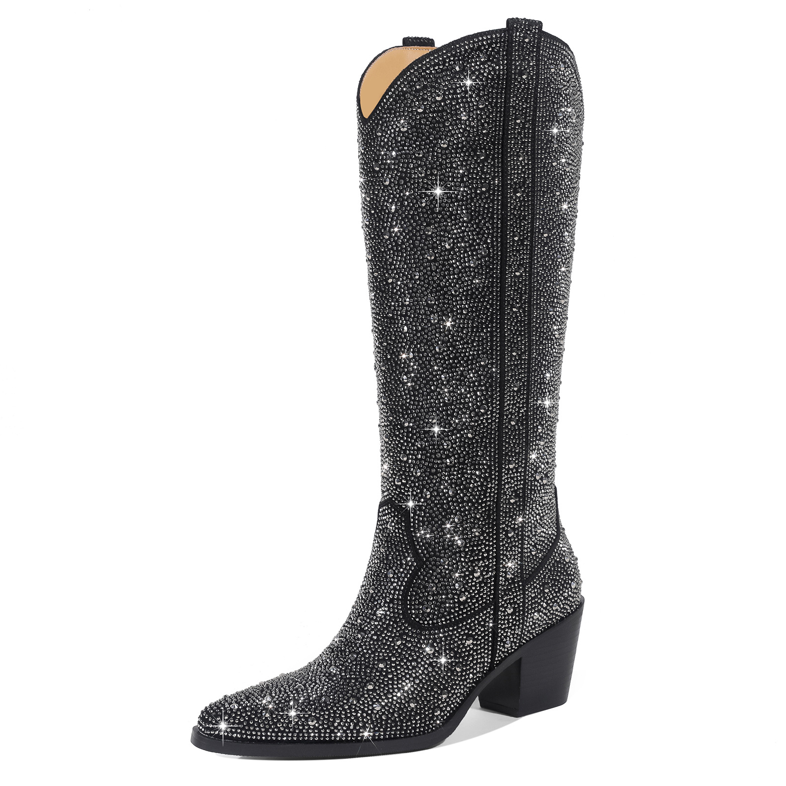 Plus Size Fashion Rhinestone Women's Boots