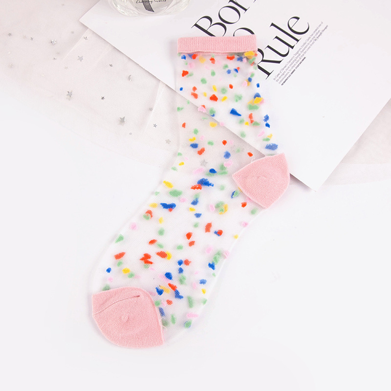 Colored Dots Pink Heel