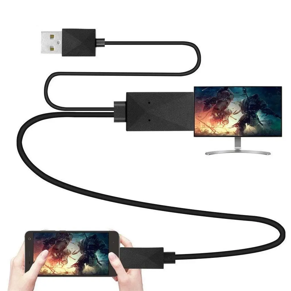 Mobile Phone Connected To TV HD Video