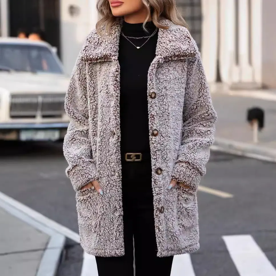 Casual Loose Cardigan Cotton-padded Jacket for Women