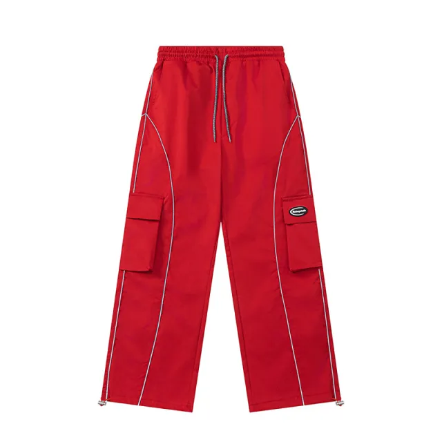 Oversize American Overalls Spring And Autumn Outdoor Red K2035 - Shop at LoveMi