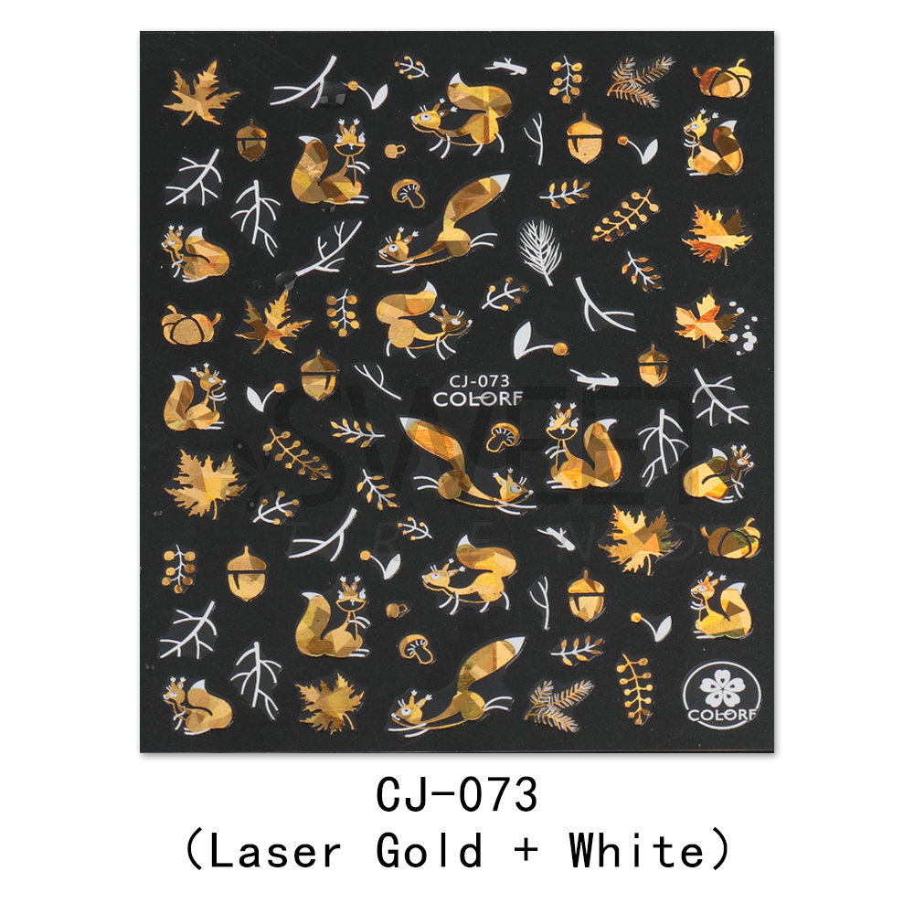 CJ073 Laser Gold White