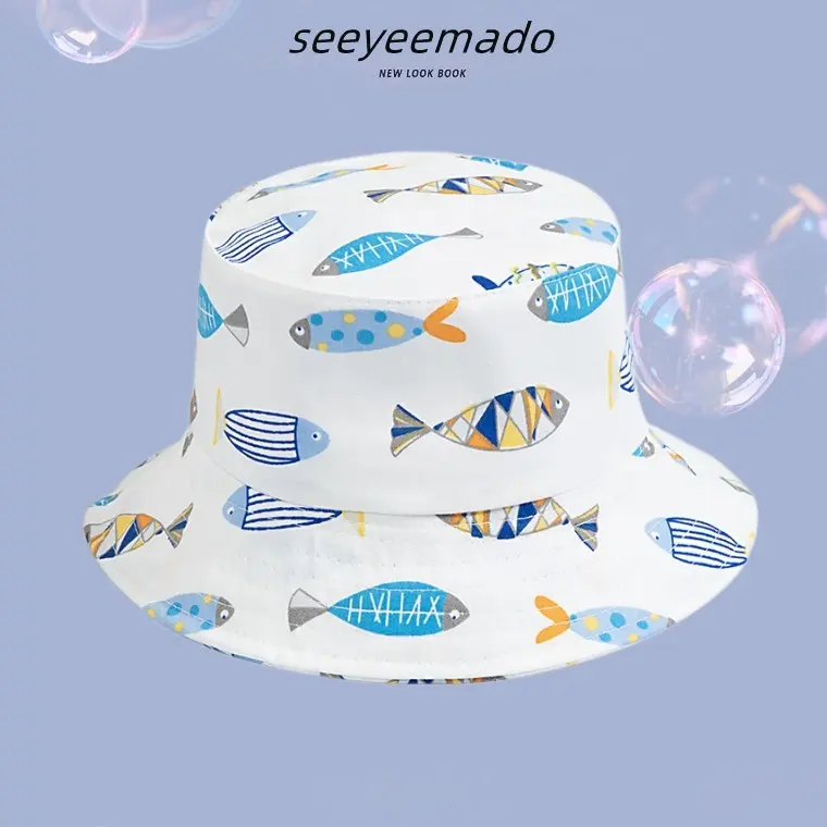 Male And Female Baby Adjustable Super Cute Sun-shade Fisherman Hat