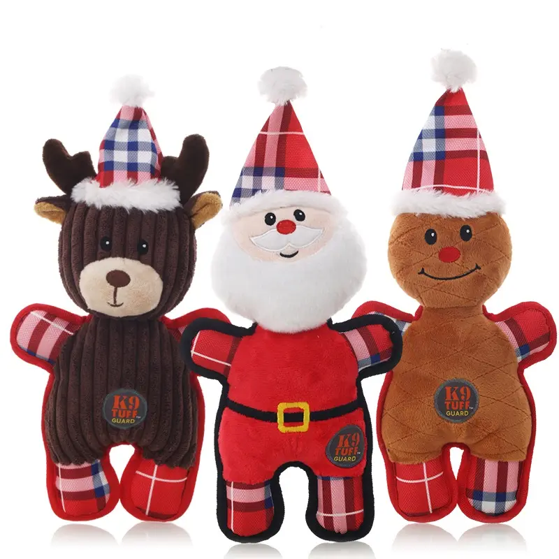 Christmas Teddy Husky Bite-resistant Molar Interactive Pet