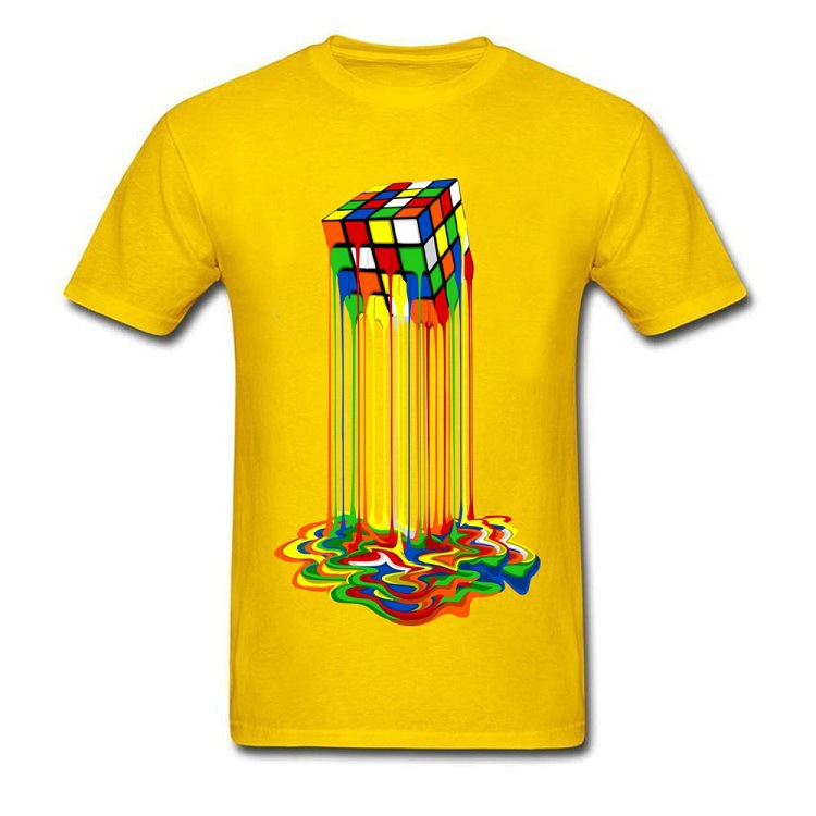 Title 2, Rubiks Cube Couple T-shirts, Summer Clothes fo...