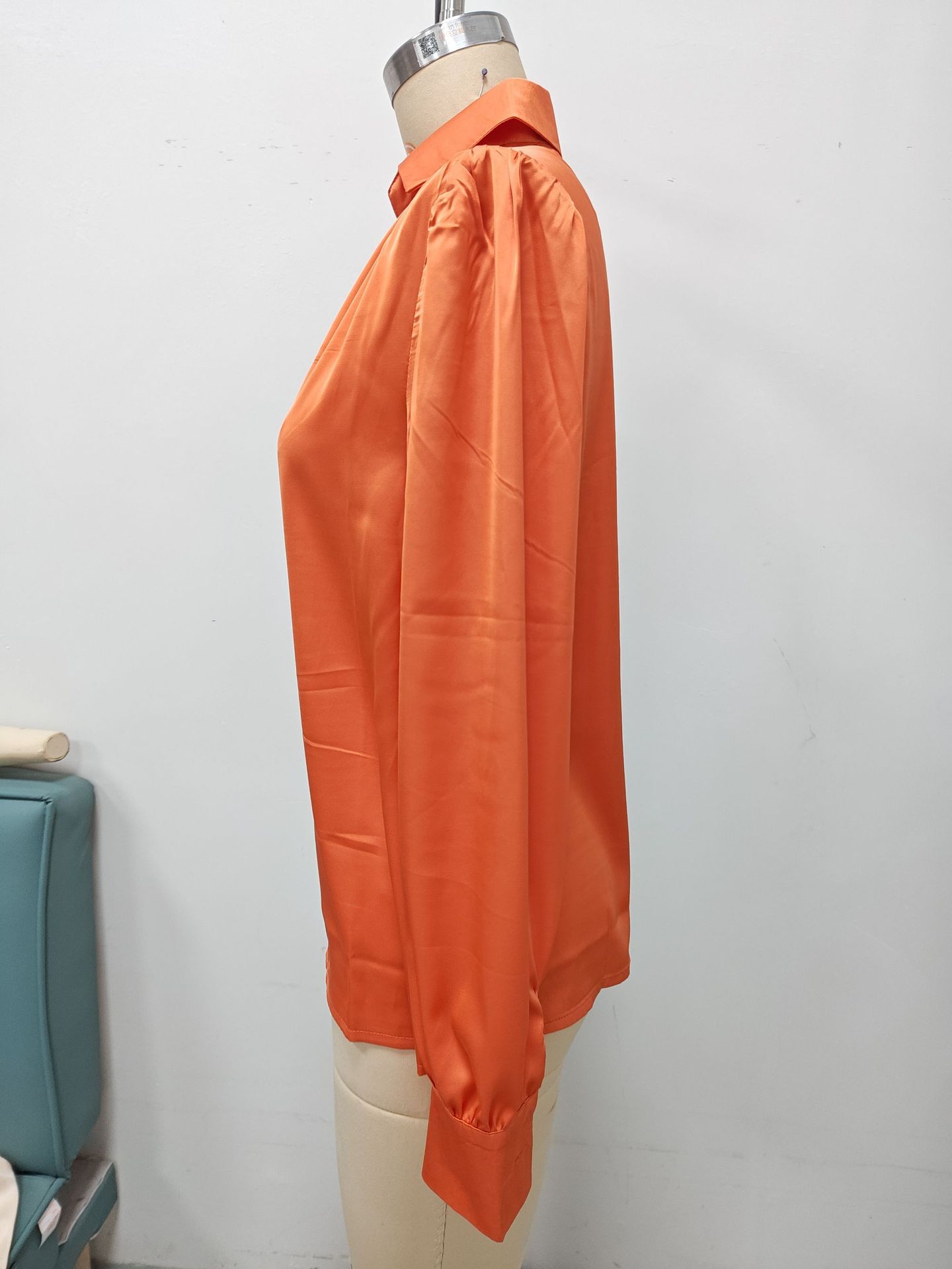 Satin Pleated Long Sleeve Top 13 2f00a4bc efa9 443d 9012 e815f4e302d8