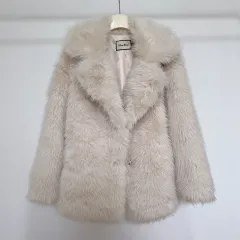 Women's Fashionable Solid Colour Temperament Short Coat - Milk Tea Colour-Xxl - View 1