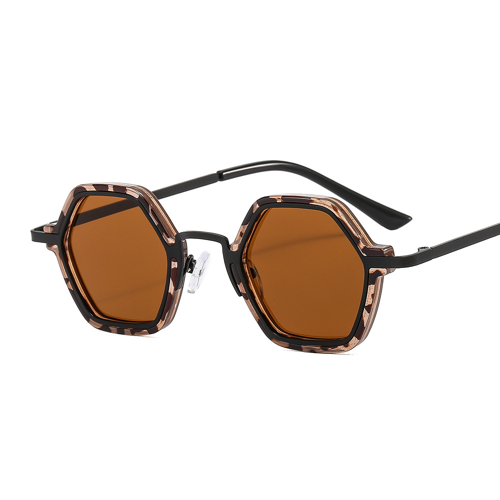 Punk Hip Hop New Sunglasses Personalized Small Frame Multi-Edge - Image 5