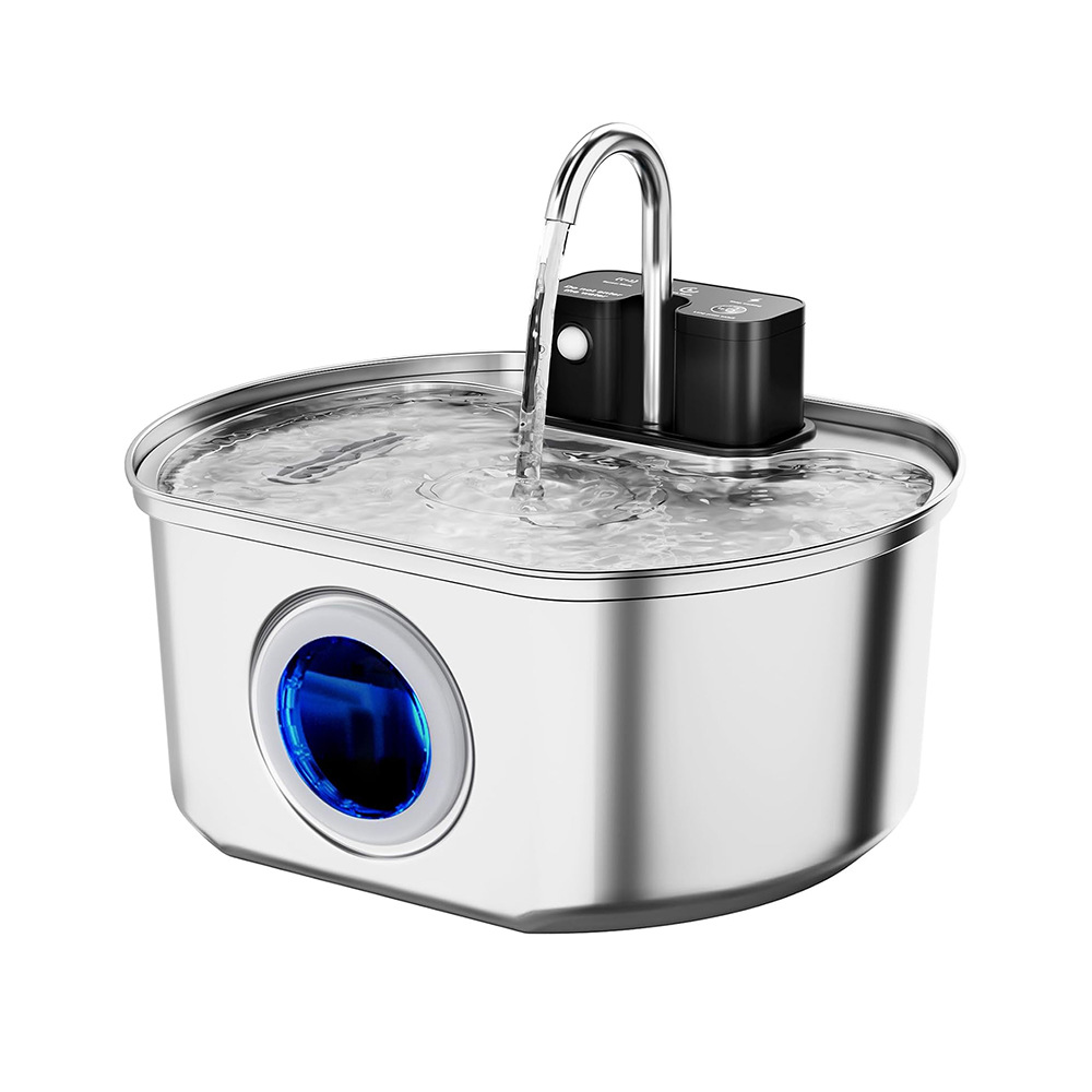 32L Pet Water Fountain Stainless Steel Automatic Induction Water Dispenser