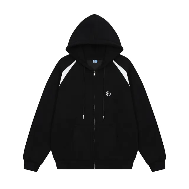 American Retro Hooded Sweater For Girls Loose And Lazy Style Black - Shop at LoveMi