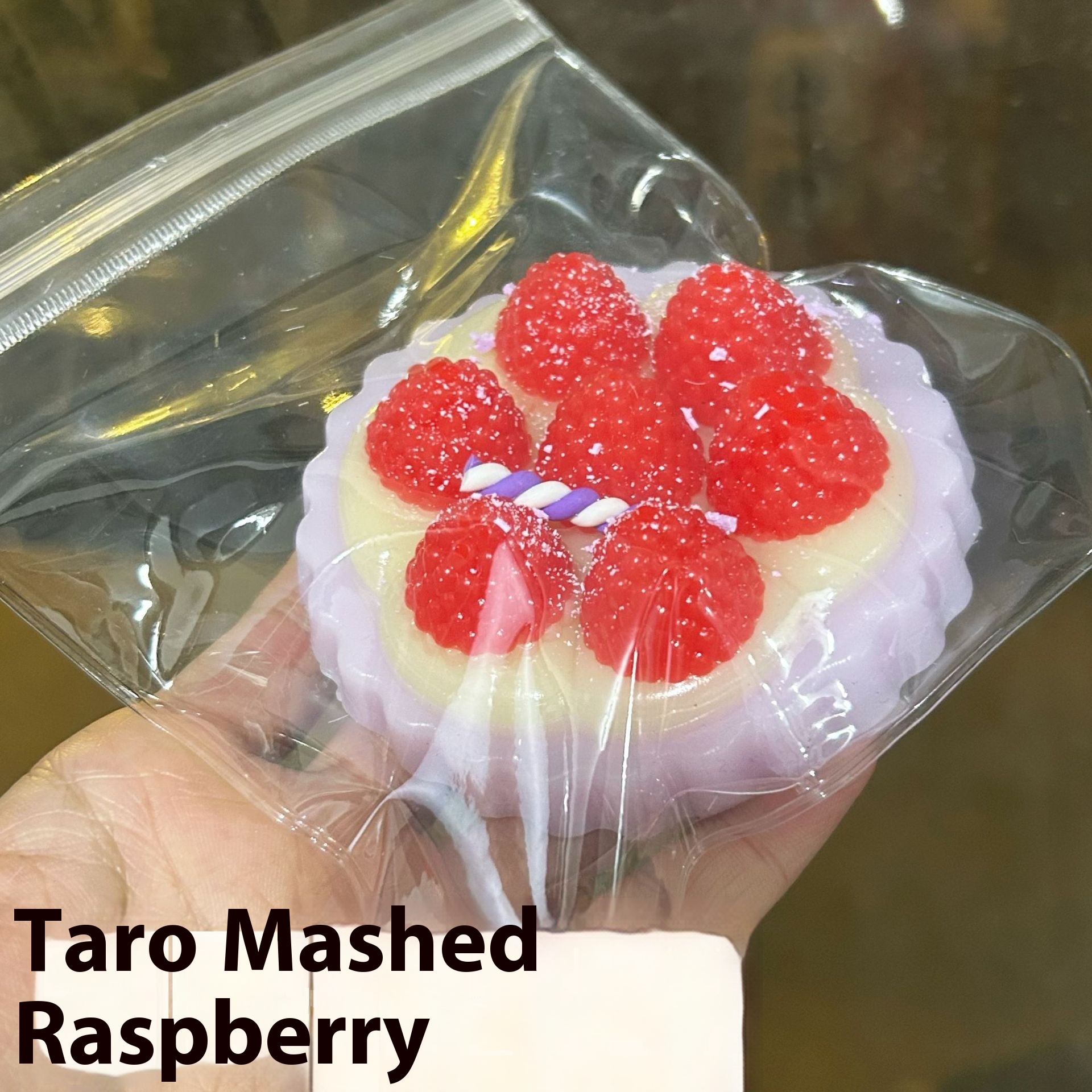 Taro Raspberry Tower