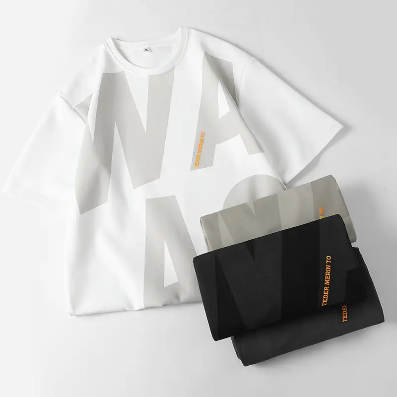 Letter Personality Printed Short-sleeved T-shirt