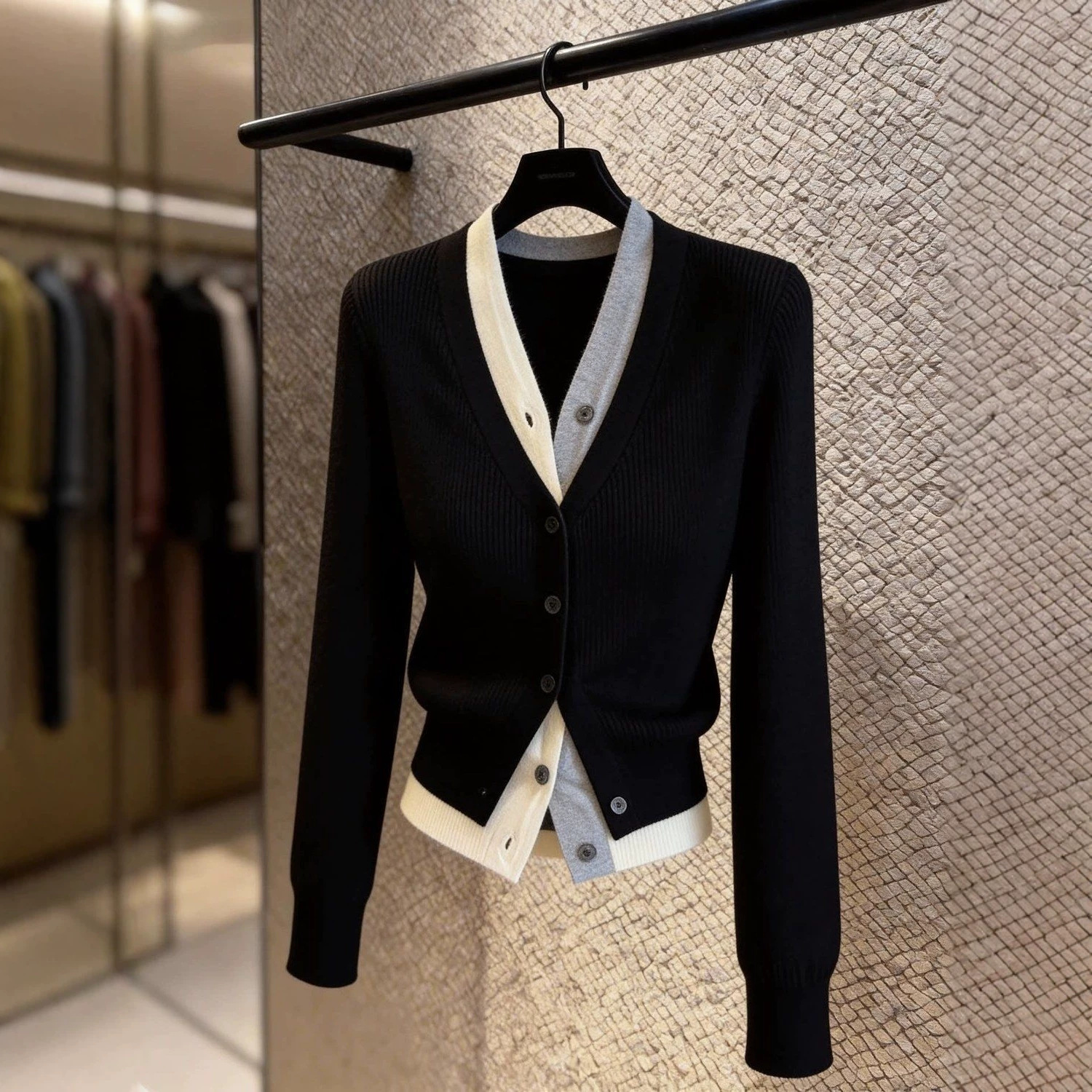 Women's Fashionable Versatile Casual V-neck Cardigan Top