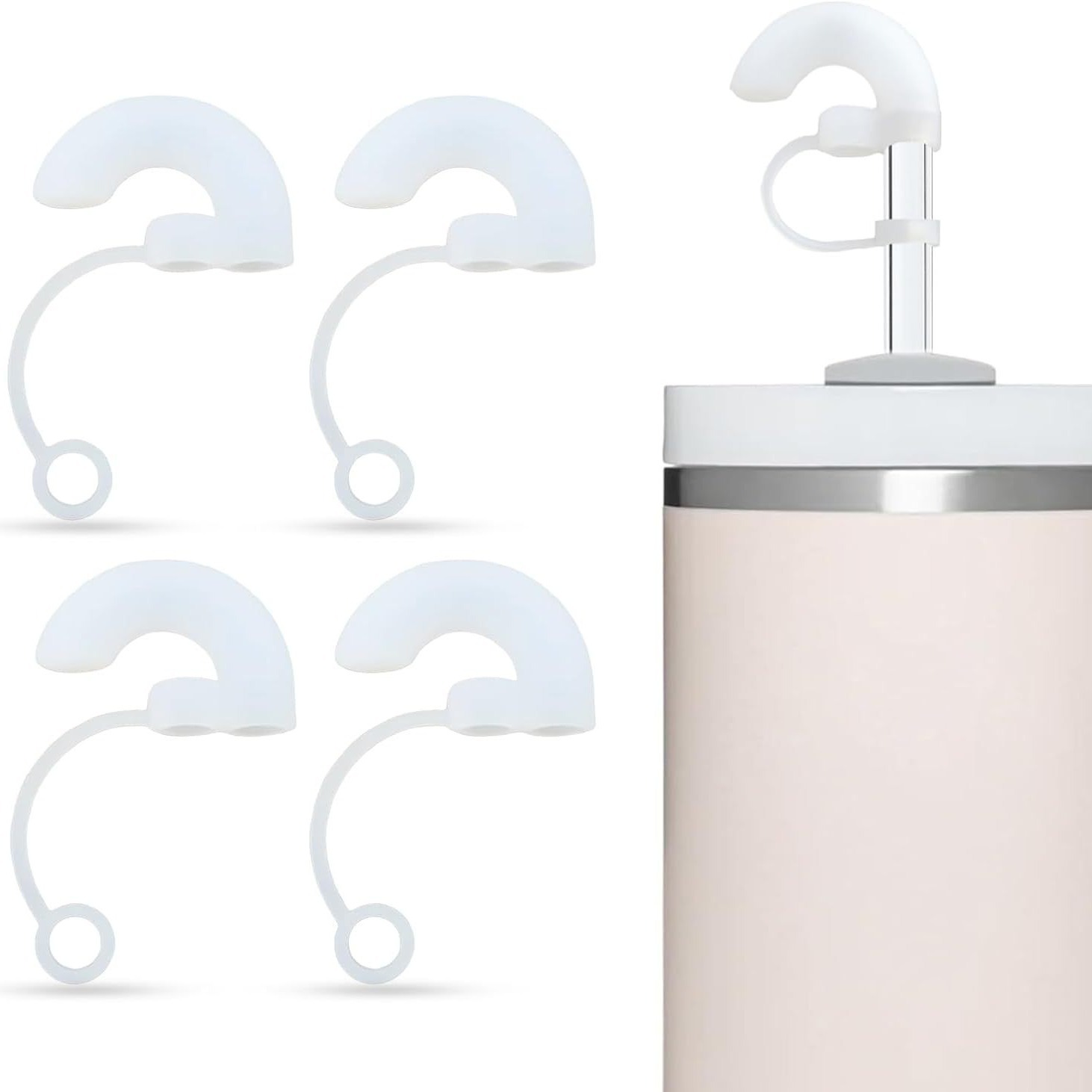 Anti-Wrinkle Silicone Straw Cap