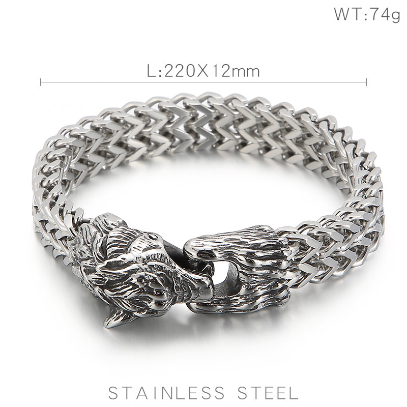 Stainless Steel Cast Animal Retro Personalized Bracelet