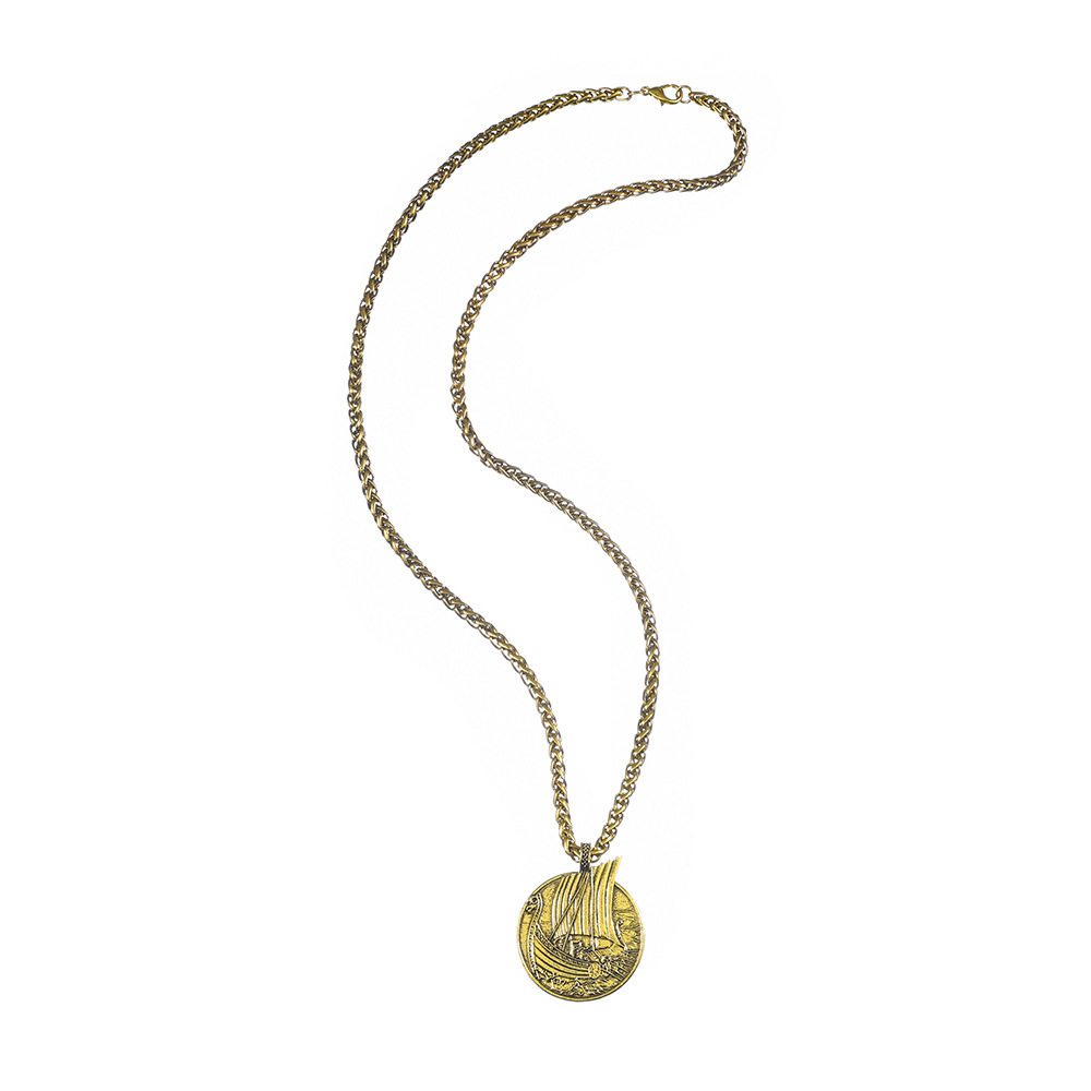 Round-Plate Pendant Necklace
