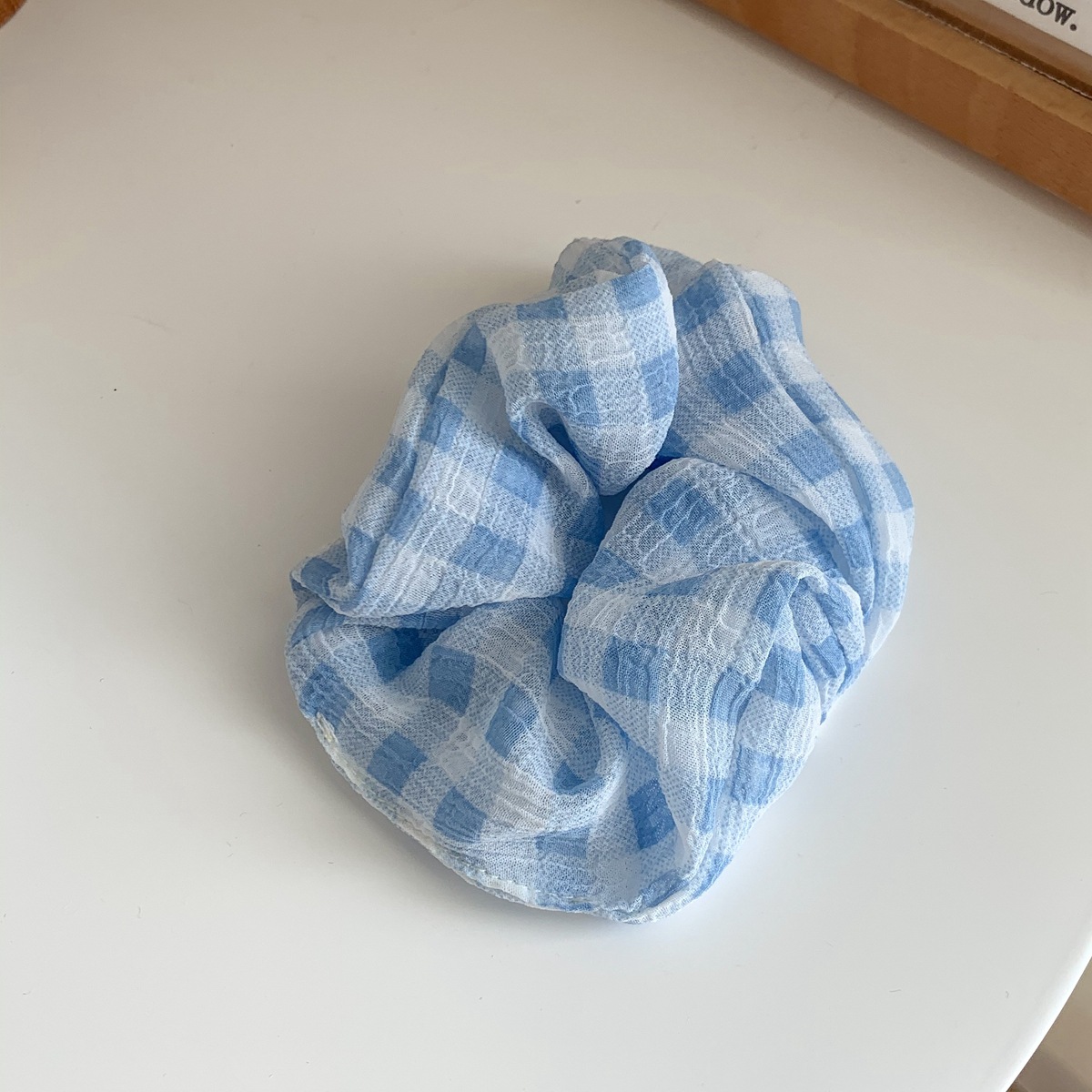 Blue And White Plaid