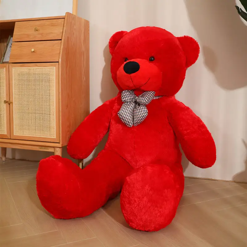 Large Dog Hugging Bear Plush Toy Doll Gift