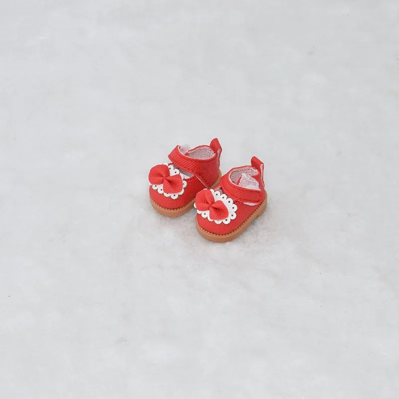 Without Doll 17CM Keychain Replacement Clothes Dress Shoe Accessories - 3.5Cm Red Y1