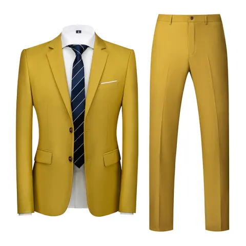 Two-piece Suit with Two Buttons for Wedding