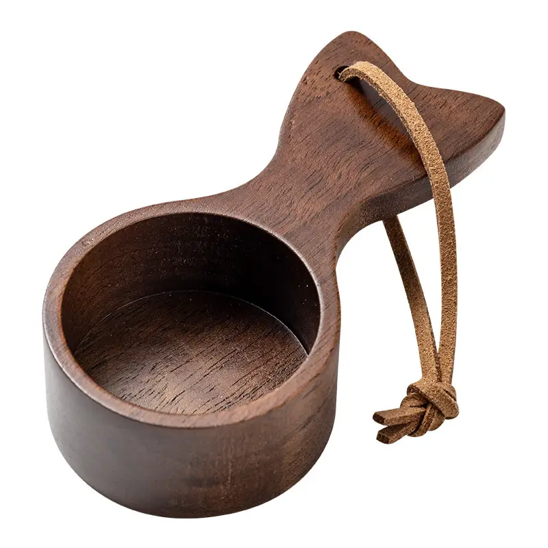 Weighing Black Walnut Short Handle Coffee Spoon