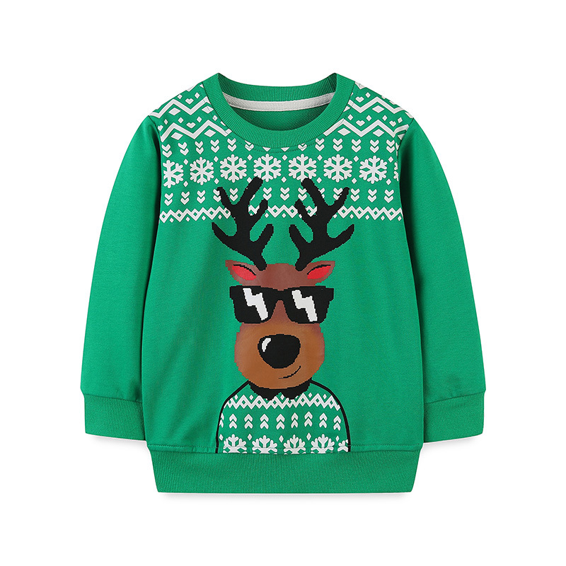 Christmas Boys' Sweatshirt Autumn New Long Sleeves