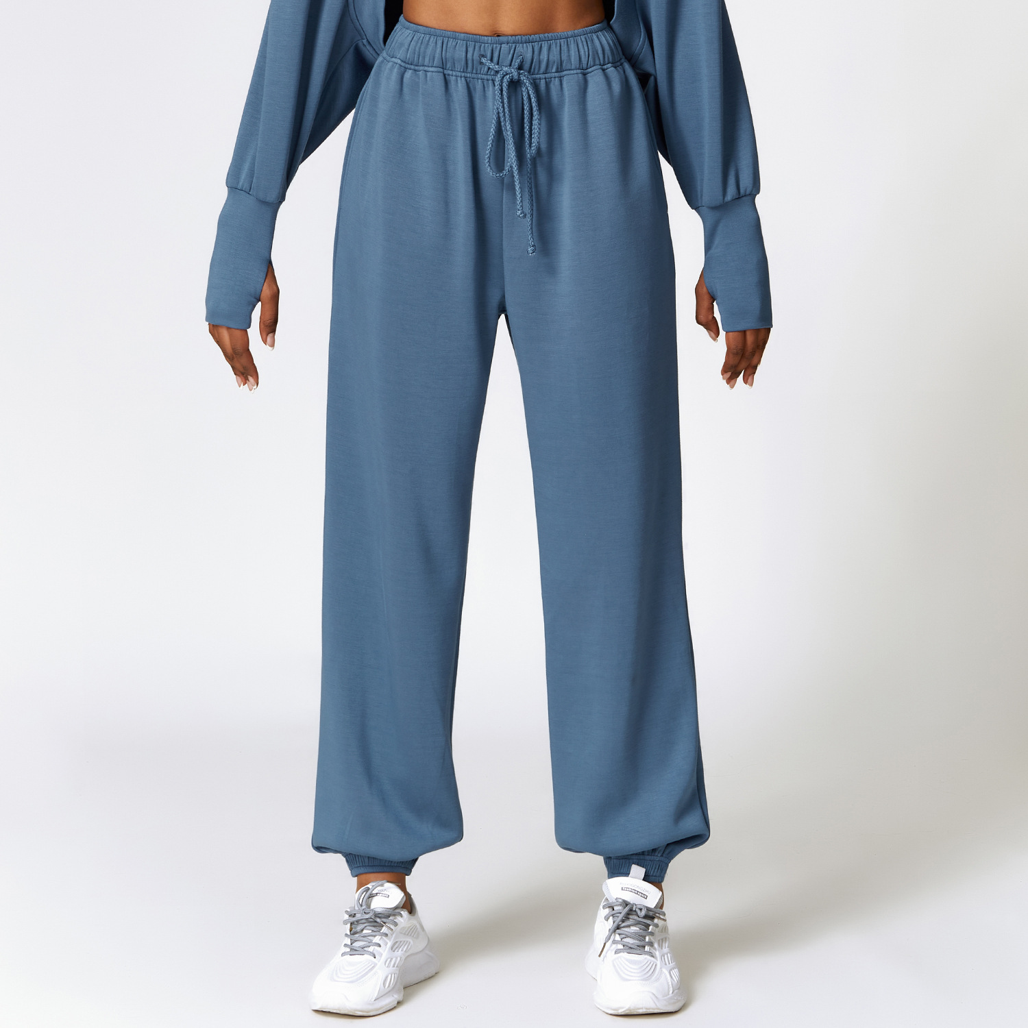 High Top Sports Sweatpants Women's Loose Straight