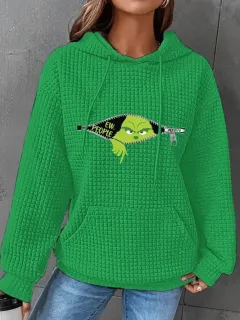 Hooded Long Sleeve Sweater All-matching Loose - G44Z605-L - View 1