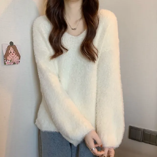 Sweet Fashion Loose Cool Knitwear For Women Apricot - Shop at LoveMi