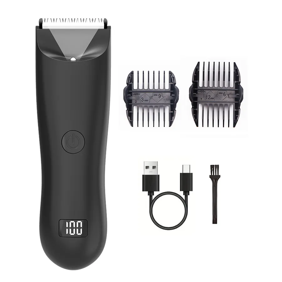 Electric Private Parts Lady Shaver Guard Private Security Hair Trimmer Easy - Black