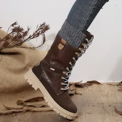 Fashion Mid-calf Boots For Women - Brown - View 1