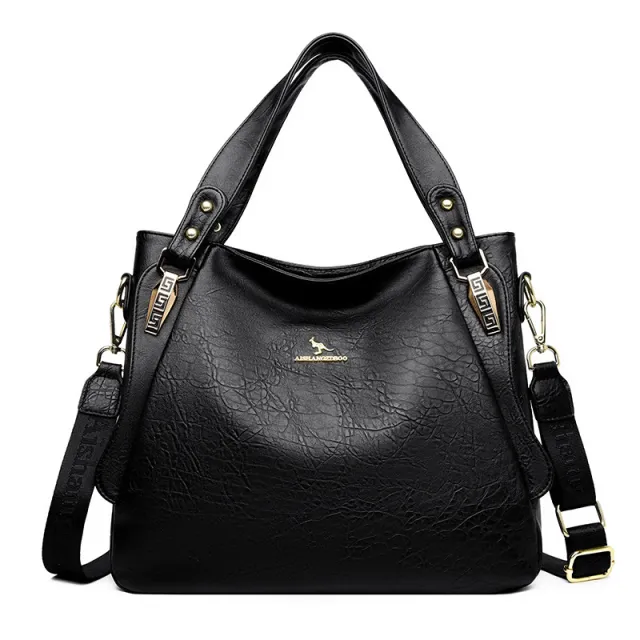 High Capacity Niche Design Tote Bag Elegant Shoulder Bag For Midlife Moms Black - Shop at LoveMi