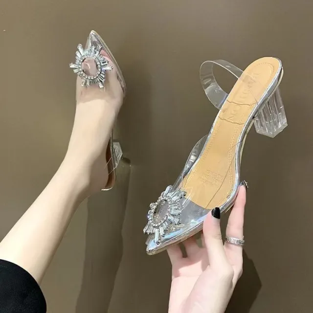 Autumn New Fashion Rhinestone Pointed Toe Stiletto Heel High Heels For Women 3063Color 42 - Shop at LoveMi