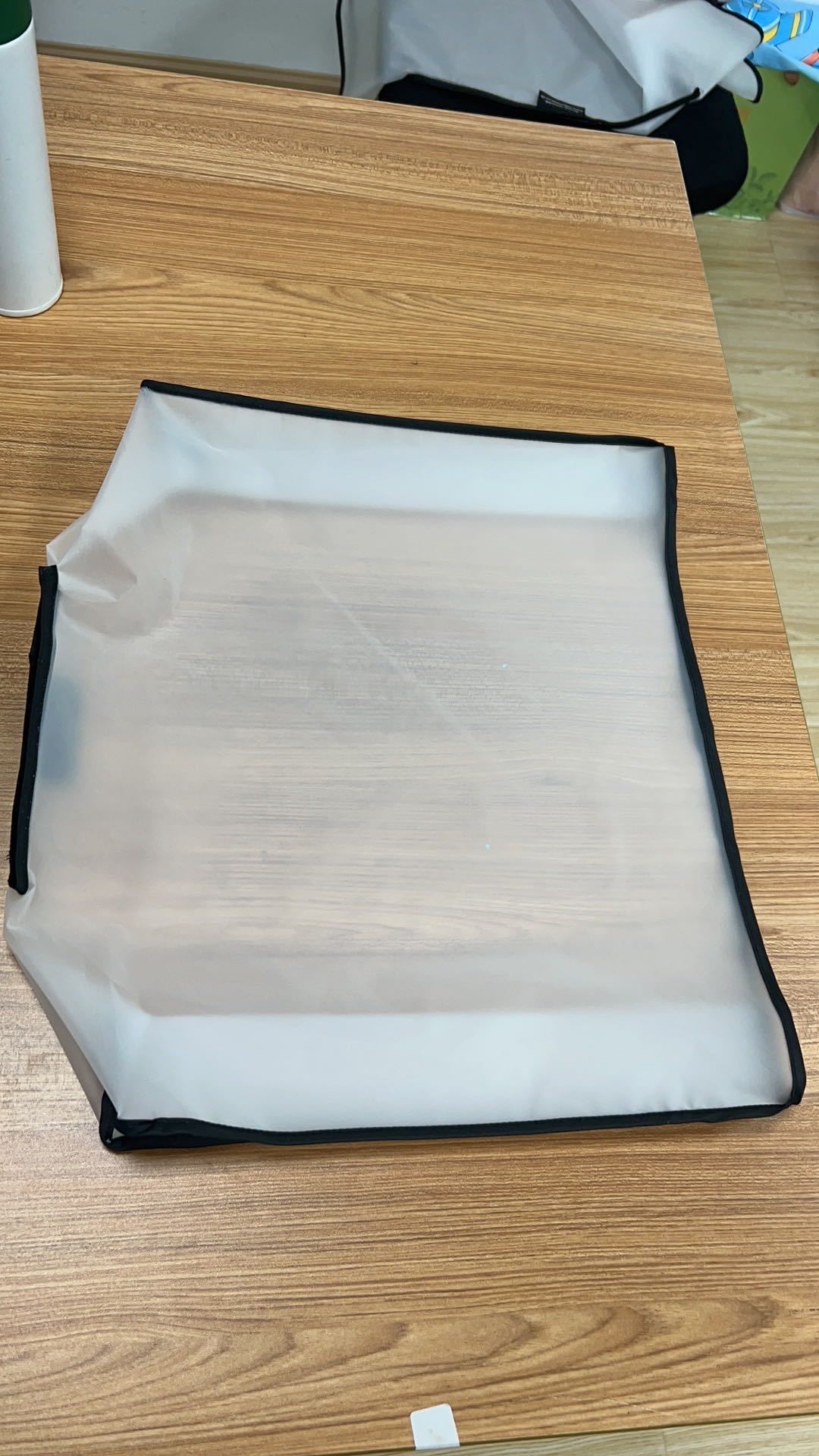 Square Frosted White Bag Cover