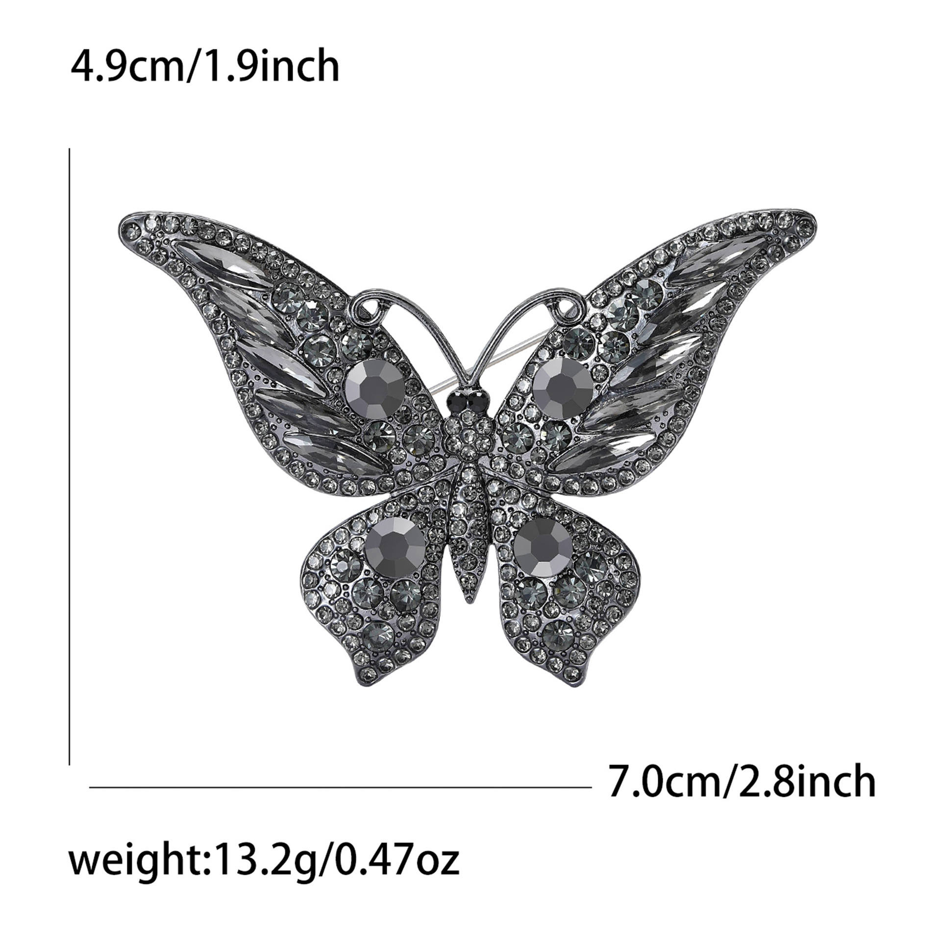 Rhinestone Butterfly Brooch, picture 11 of 11