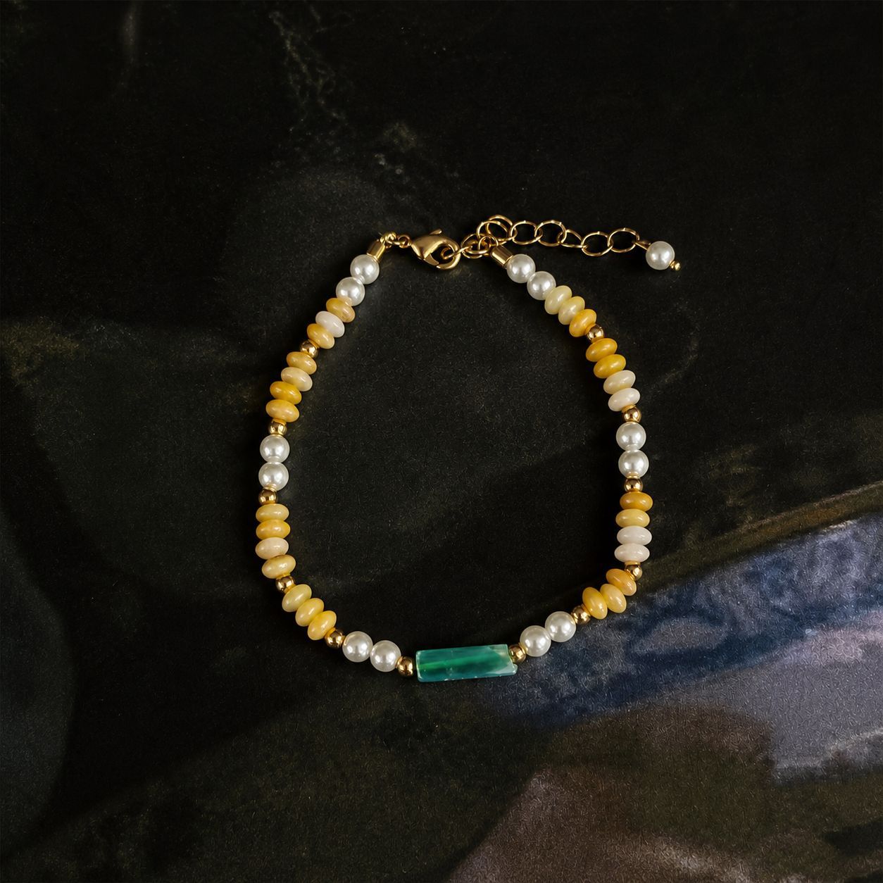 Collier et bracelet polyvalents en perles de riz multicolores – Image 7