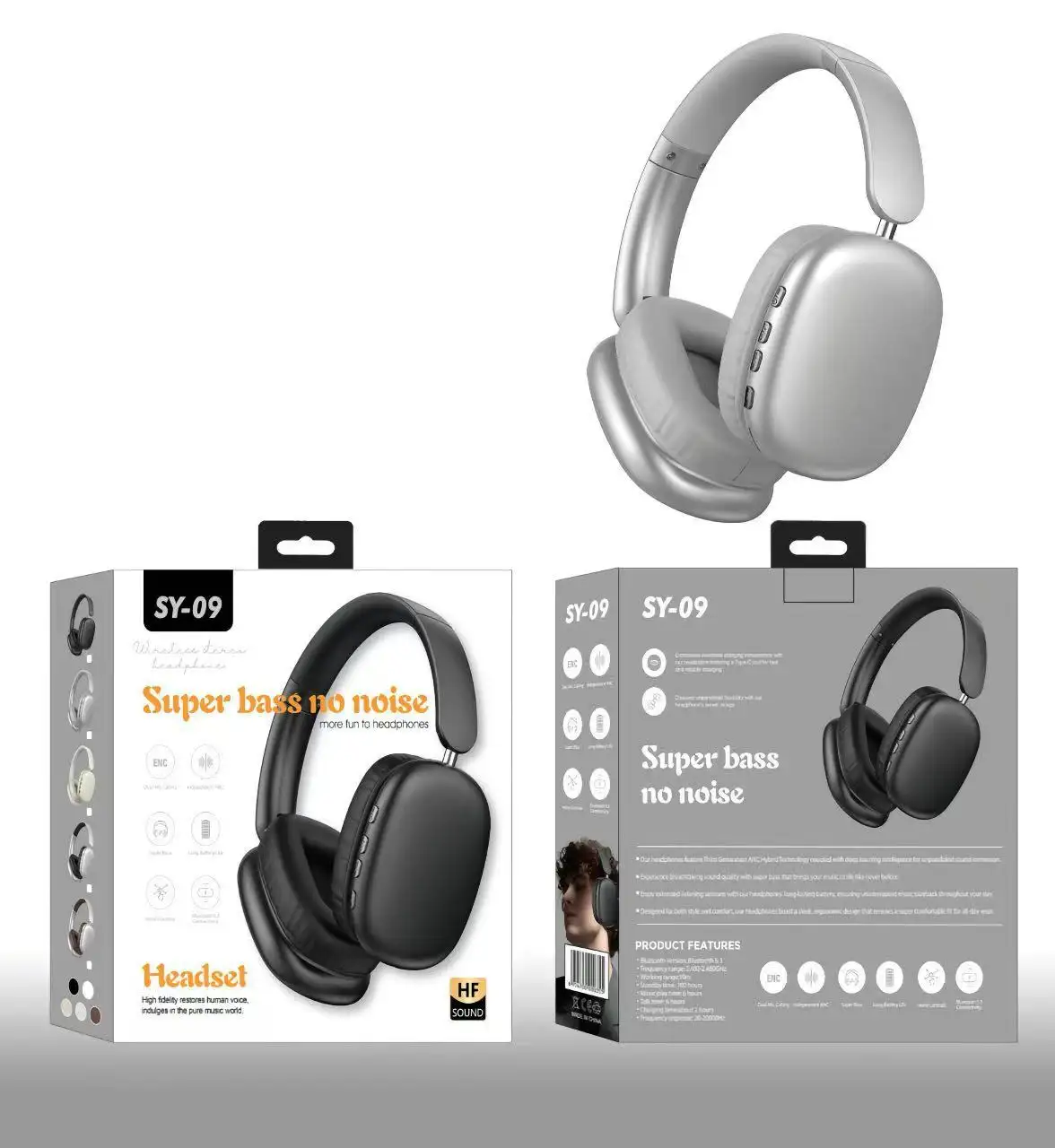Bluetooth Headphone Head-mounted Long Endurance Sports