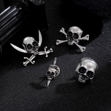 Halloween Skull Pirate Adjustable Opening Ring
