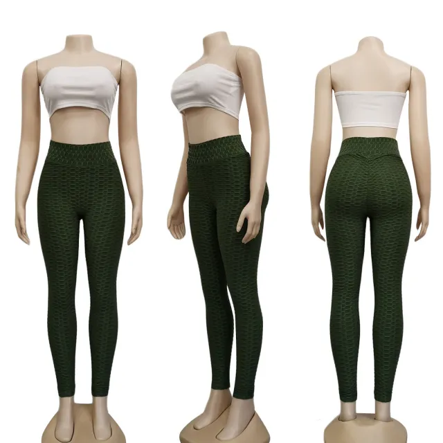 High Elastic Solid Color Personalized Mesh Casual Pants Army Green - Shop at LoveMi