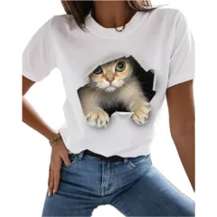 Top Cat T-shirt Short Sleeve Casual Women's Round-neck - Cat Series9 - View 1