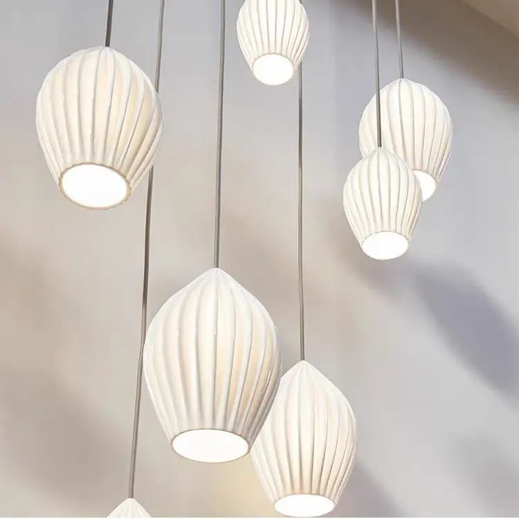 Sleek Textured And Creative Design Indoor Pendant