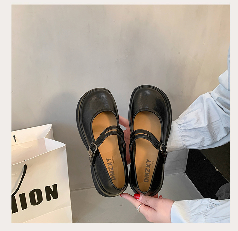 Retro Round Toe Chunky Heel Women's Shoes - Lifestyle - Sarah Express