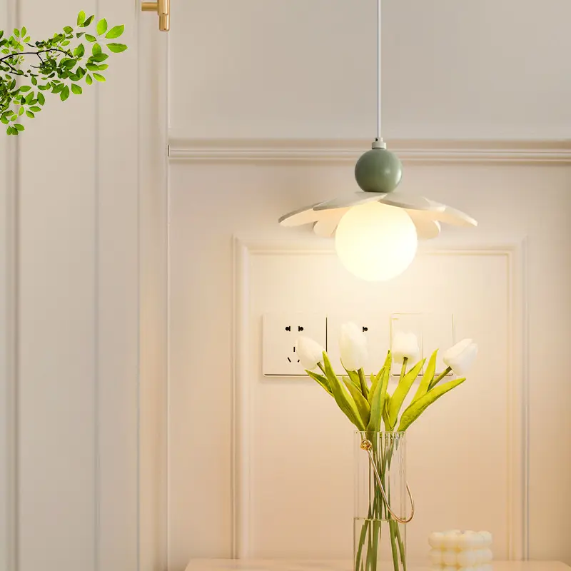 Modern Minimalist Cream Style Bedside Chandelier